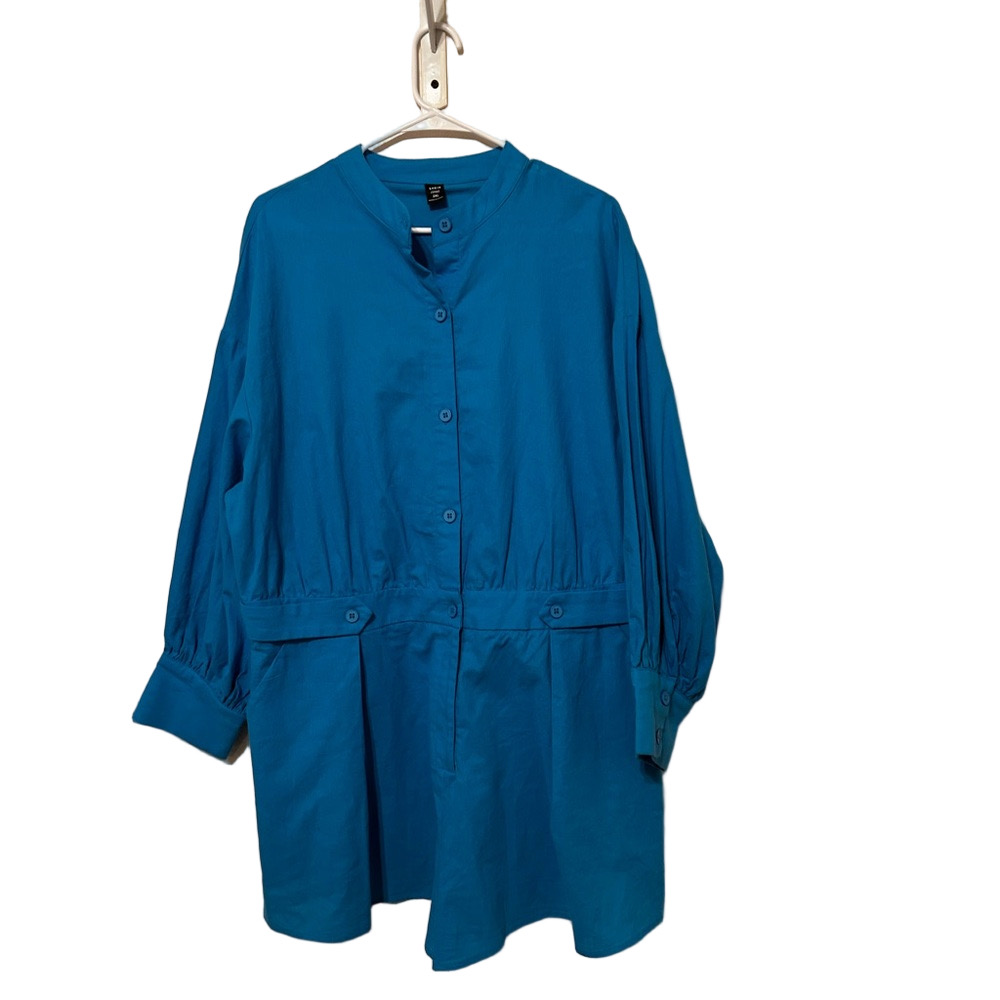 🛼SHEIN Vibrant Blue romper short size 2XL long sleeve GUC… - Picture 2 of 10